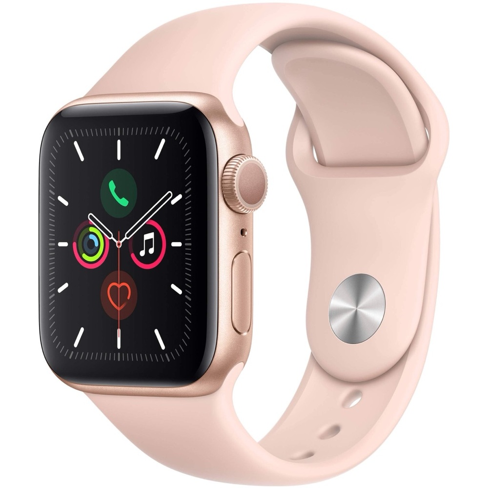 Apple Series 4 44MM Rose Gold Aluminum Pink Sand Sport Band